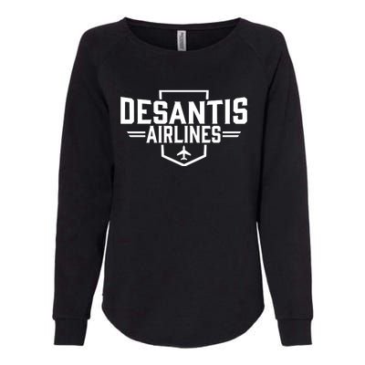 DeSantis Airlines Bringing The Border To You Funny Womens California Wash Sweatshirt