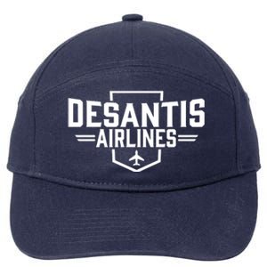 DeSantis Airlines Bringing The Border To You Funny 7-Panel Snapback Hat