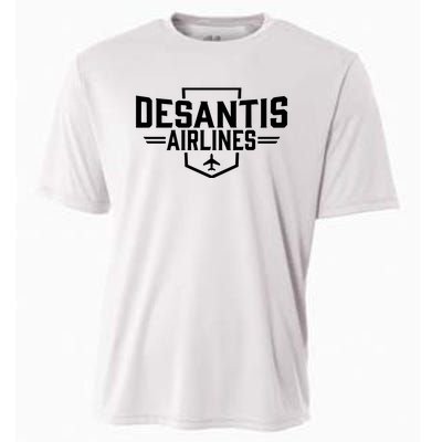 DeSantis Airlines Bringing The Border To You Funny Cooling Performance Crew T-Shirt