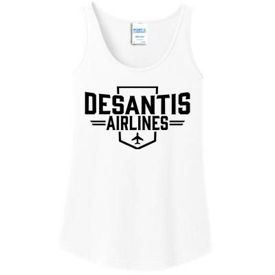 DeSantis Airlines Bringing The Border To You Funny Ladies Essential Tank