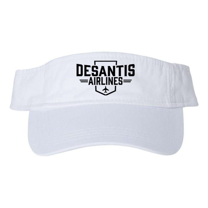 DeSantis Airlines Bringing The Border To You Funny Valucap Bio-Washed Visor