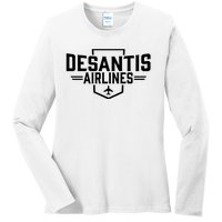 DeSantis Airlines Bringing The Border To You Funny Ladies Long Sleeve Shirt