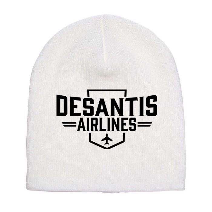 DeSantis Airlines Bringing The Border To You Funny Short Acrylic Beanie