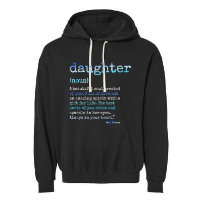 Daughter A Beautiful Soul Word Design Garment-Dyed Fleece Hoodie