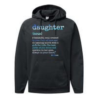 Daughter A Beautiful Soul Word Design Performance Fleece Hoodie