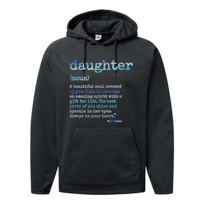 Daughter A Beautiful Soul Word Design Performance Fleece Hoodie