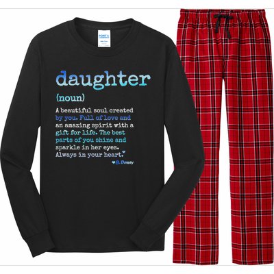 Daughter A Beautiful Soul Word Design Long Sleeve Pajama Set