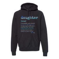 Daughter A Beautiful Soul Word Design Premium Hoodie