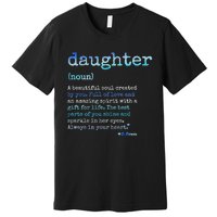 Daughter A Beautiful Soul Word Design Premium T-Shirt