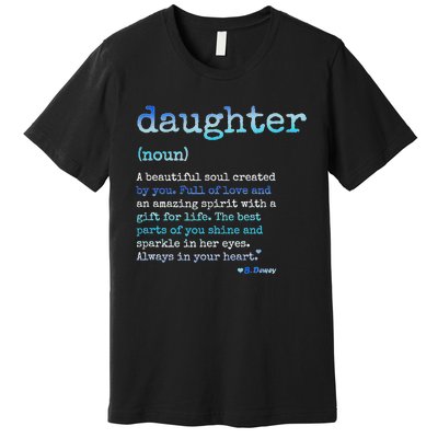 Daughter A Beautiful Soul Word Design Premium T-Shirt