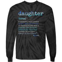 Daughter A Beautiful Soul Word Design Tie-Dye Long Sleeve Shirt