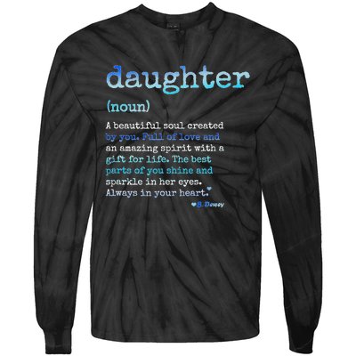 Daughter A Beautiful Soul Word Design Tie-Dye Long Sleeve Shirt