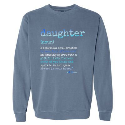 Daughter A Beautiful Soul Word Design Garment-Dyed Sweatshirt