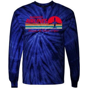 DeSantis Airlines Bringing The Border To You Tie-Dye Long Sleeve Shirt