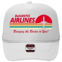 DeSantis Airlines Bringing The Border To You High Crown Mesh Back Trucker Hat