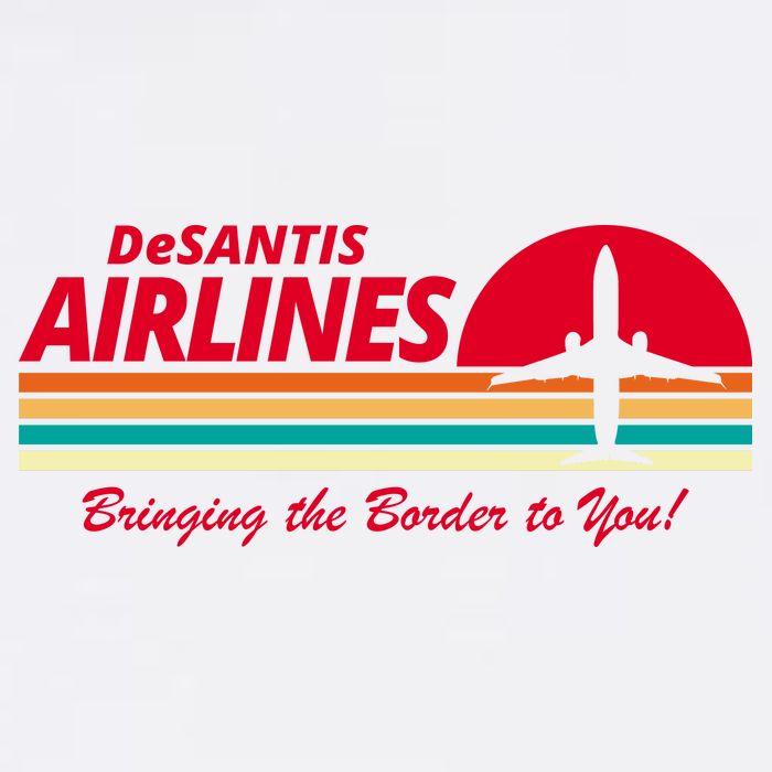 DeSantis Airlines Bringing The Border To You Apron