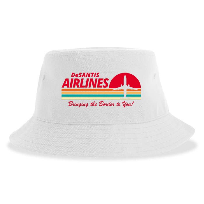 DeSantis Airlines Bringing The Border To You Sustainable Bucket Hat