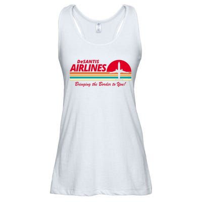 DeSantis Airlines Bringing The Border To You Ladies Essential Flowy Tank