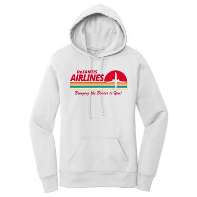 DeSantis Airlines Bringing The Border To You Women's Pullover Hoodie