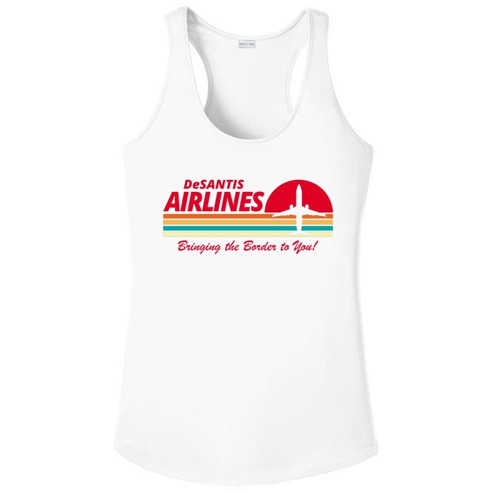 DeSantis Airlines Bringing The Border To You Ladies PosiCharge Competitor Racerback Tank