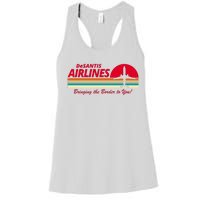 DeSantis Airlines Bringing The Border To You Women's Racerback Tank