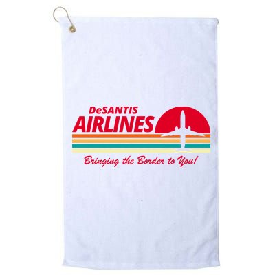DeSantis Airlines Bringing The Border To You Golf Towel