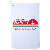DeSantis Airlines Bringing The Border To You Golf Towel
