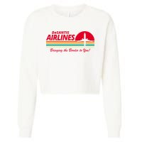 DeSantis Airlines Bringing The Border To You Cropped Pullover Crew