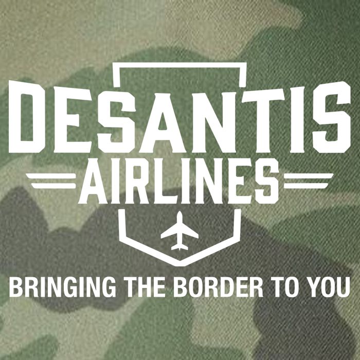 DeSantis Airlines Bringing The Border To You Funny Legacy Tie Dye Trucker Hat