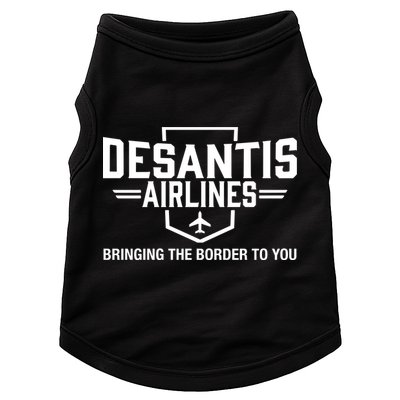 DeSantis Airlines Bringing The Border To You Funny Doggie Tank