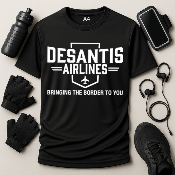 DeSantis Airlines Bringing The Border To You Funny Performance Shirt