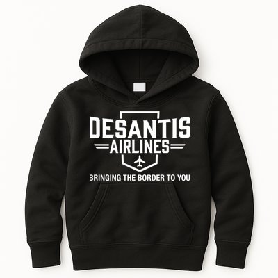 DeSantis Airlines Bringing The Border To You Funny Kids Hoodie