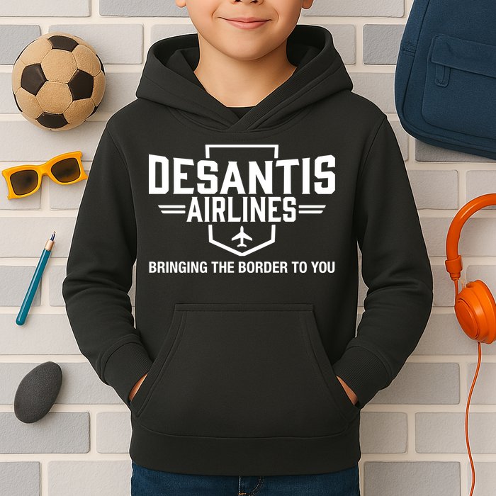 DeSantis Airlines Bringing The Border To You Funny Kids Hoodie