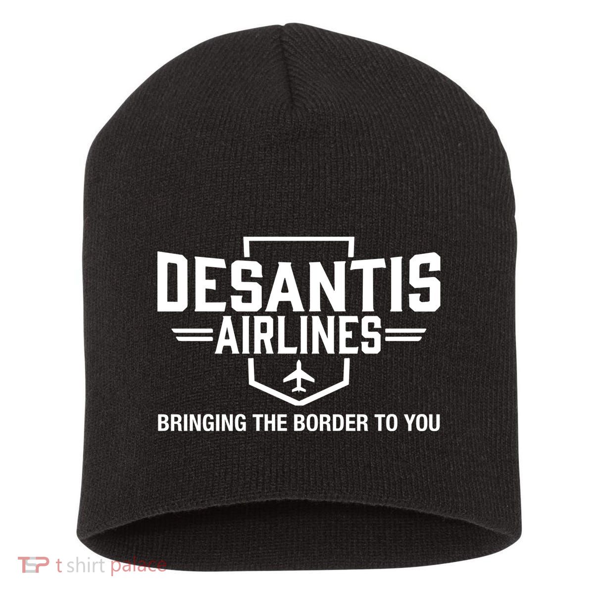 DeSantis Airlines Bringing The Border To You Funny Short Acrylic Beanie