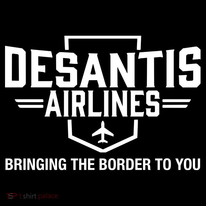 DeSantis Airlines Bringing The Border To You Funny Zip Tote Bag