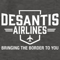 DeSantis Airlines Bringing The Border To You Funny Vector Backpack