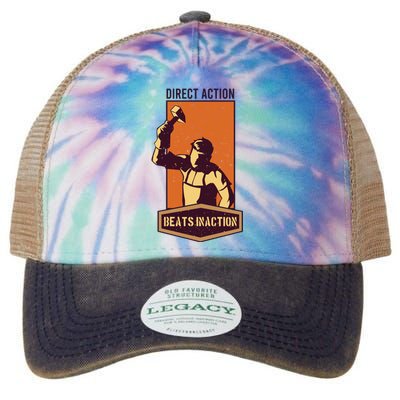 Direct Actions Beats Inactions Legacy Tie Dye Trucker Hat