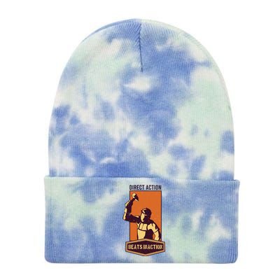 Direct Actions Beats Inactions Tie Dye 12in Knit Beanie