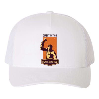 Direct Actions Beats Inactions Yupoong Adult 5-Panel Trucker Hat