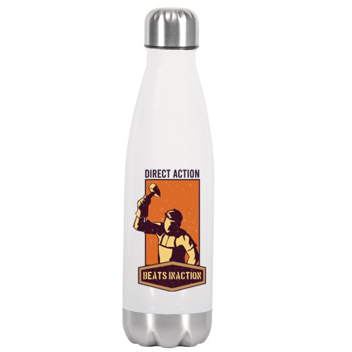 Direct Actions Beats Inactions Stainless Steel Insulated Water Bottle