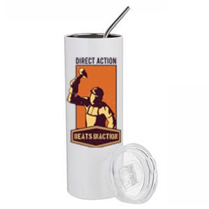 Direct Actions Beats Inactions Stainless Steel Tumbler