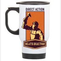 Direct Actions Beats Inactions Stainless Steel Travel Mug