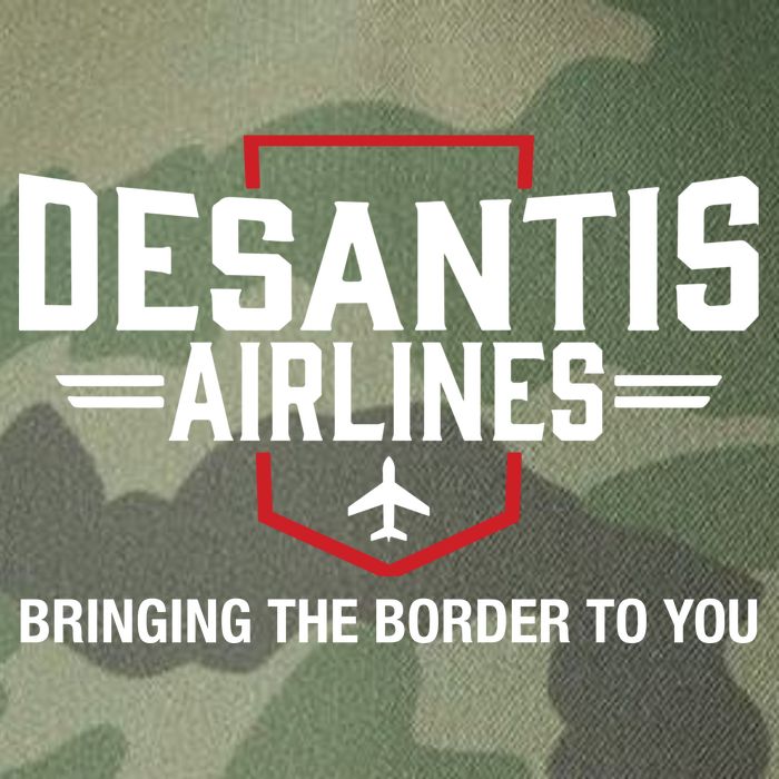 DeSantis Airlines Bringing The Border To You Funny Legacy Tie Dye Trucker Hat