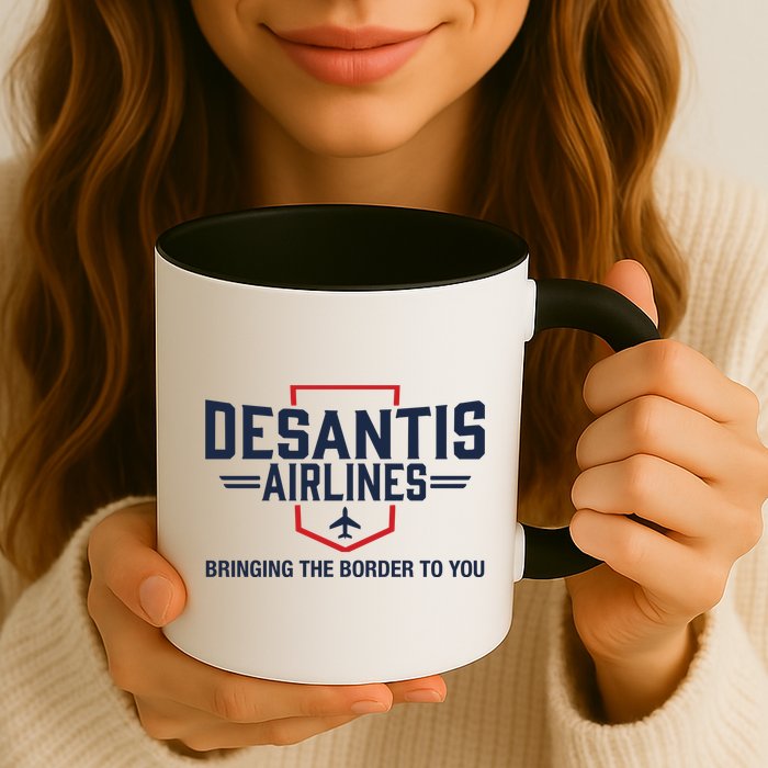 DeSantis Airlines Bringing The Border To You Funny Mug
