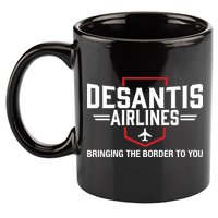 DeSantis Airlines Bringing The Border To You Funny 11oz C Handle Ceramic Mug
