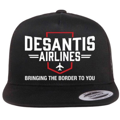 DeSantis Airlines Bringing The Border To You Funny Flatbill Hat