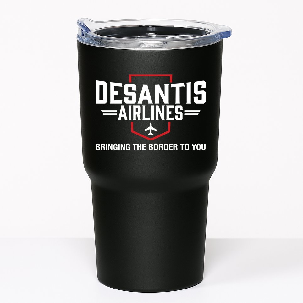 DeSantis Airlines Bringing The Border To You Funny Tumbler