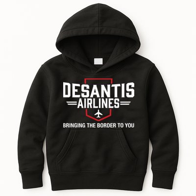 DeSantis Airlines Bringing The Border To You Funny Kids Hoodie