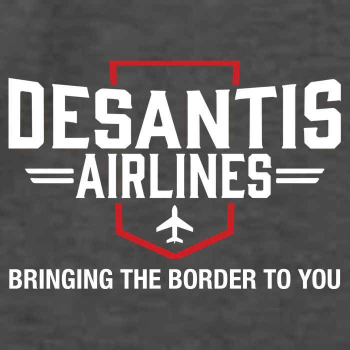 DeSantis Airlines Bringing The Border To You Funny Vector Backpack