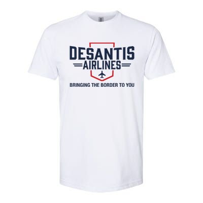 DeSantis Airlines Bringing The Border To You Funny Softstyle® CVC T-Shirt